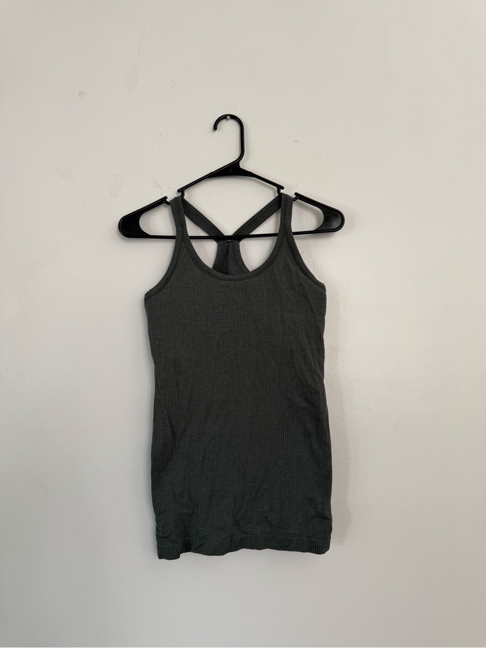 Women's Ribbed Crisscross Back Tank Top - Green